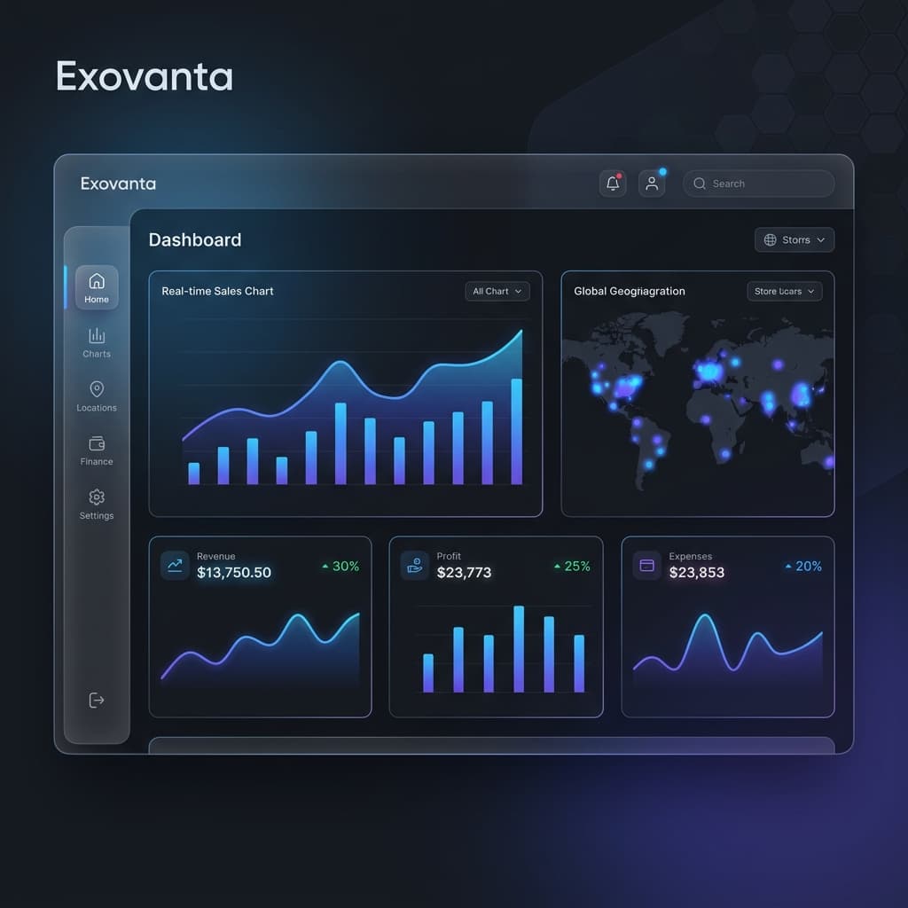 Exovanta Back Office Dashboard