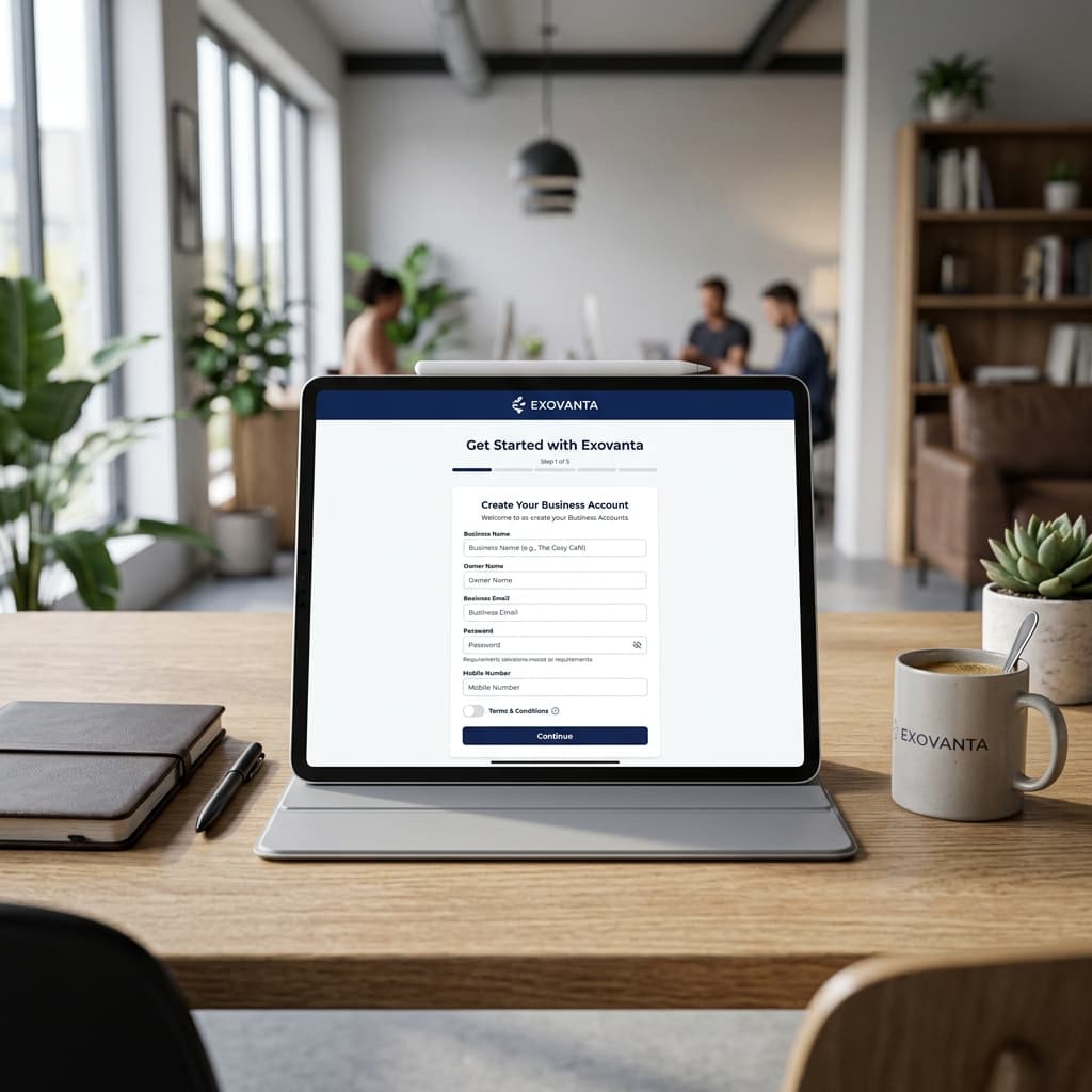 Exovanta POS Easy Setup & Registration