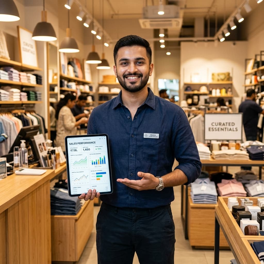 Business owner using Exovanta POS